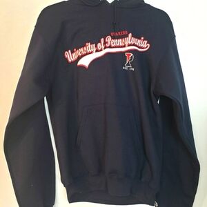 University of Pennsylvania Penn Champion Blue Pullover Hoodie Size S NWOT